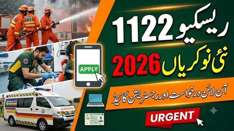 Rescue 1122 New Jobs 2026 Apply Online – Latest Vacancies & Registration Guide, getmuz57